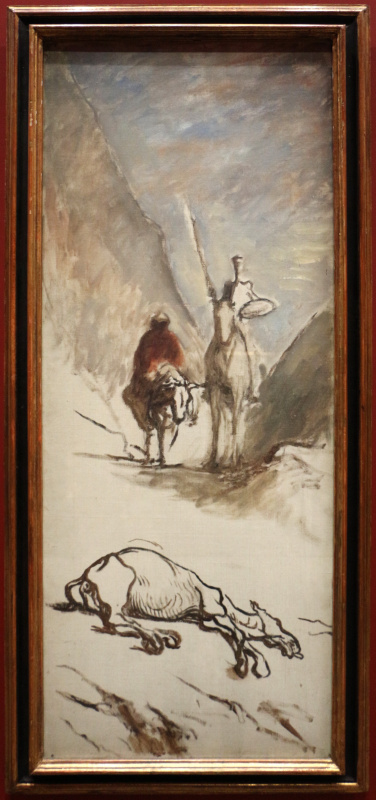 Honoré daumier -  don chisciotte e la mula morta, 1867 - 杜米埃.tif

